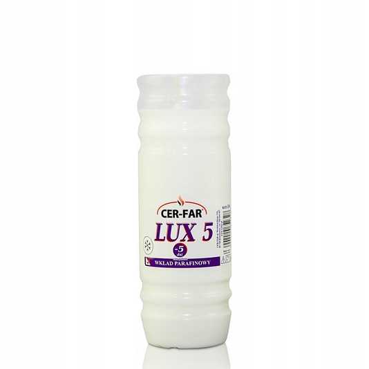 Parafínové náplne CER-FAR LUX 5, sada 24 kusov, dlhá výdrž
